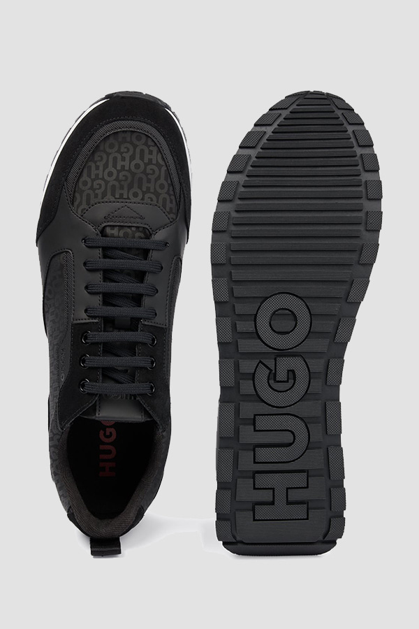 SNEAKERS HUGO - 001 ΜΑΥΡΟ